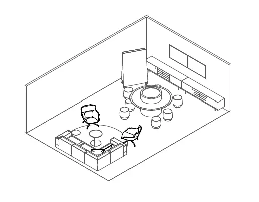 Innovation room environment sketch developed for Galderma London