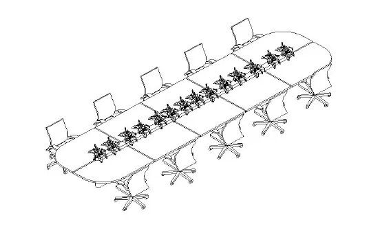 Team touchdown table environment sketch developed for Galderma London